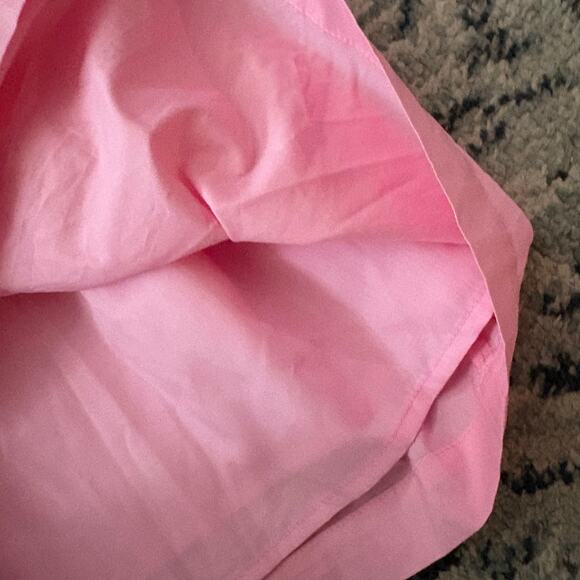 Hyacinth House Tuckernuck Women Size Small Ruched Puff Sleeve Mini Dress Pink - Picture 5 of 9